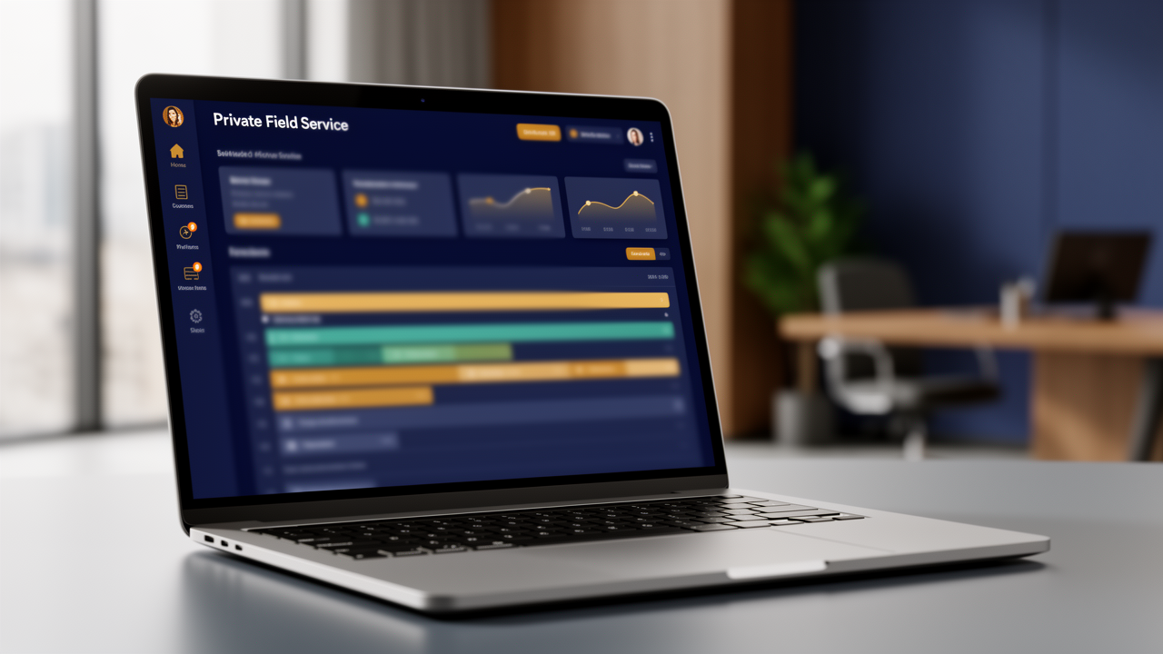 Field service owner dashboard concept